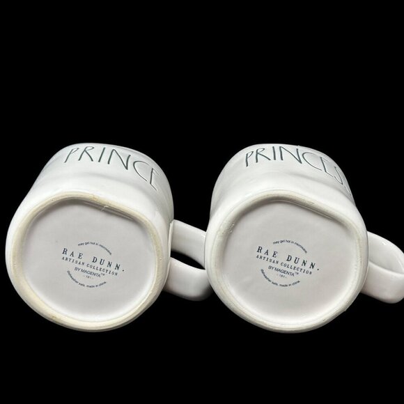 Rae Dunn Prince Princess Couples Mug Set Magenta LL Large Letters Coffee Tea Cup - Picture 4 of 9